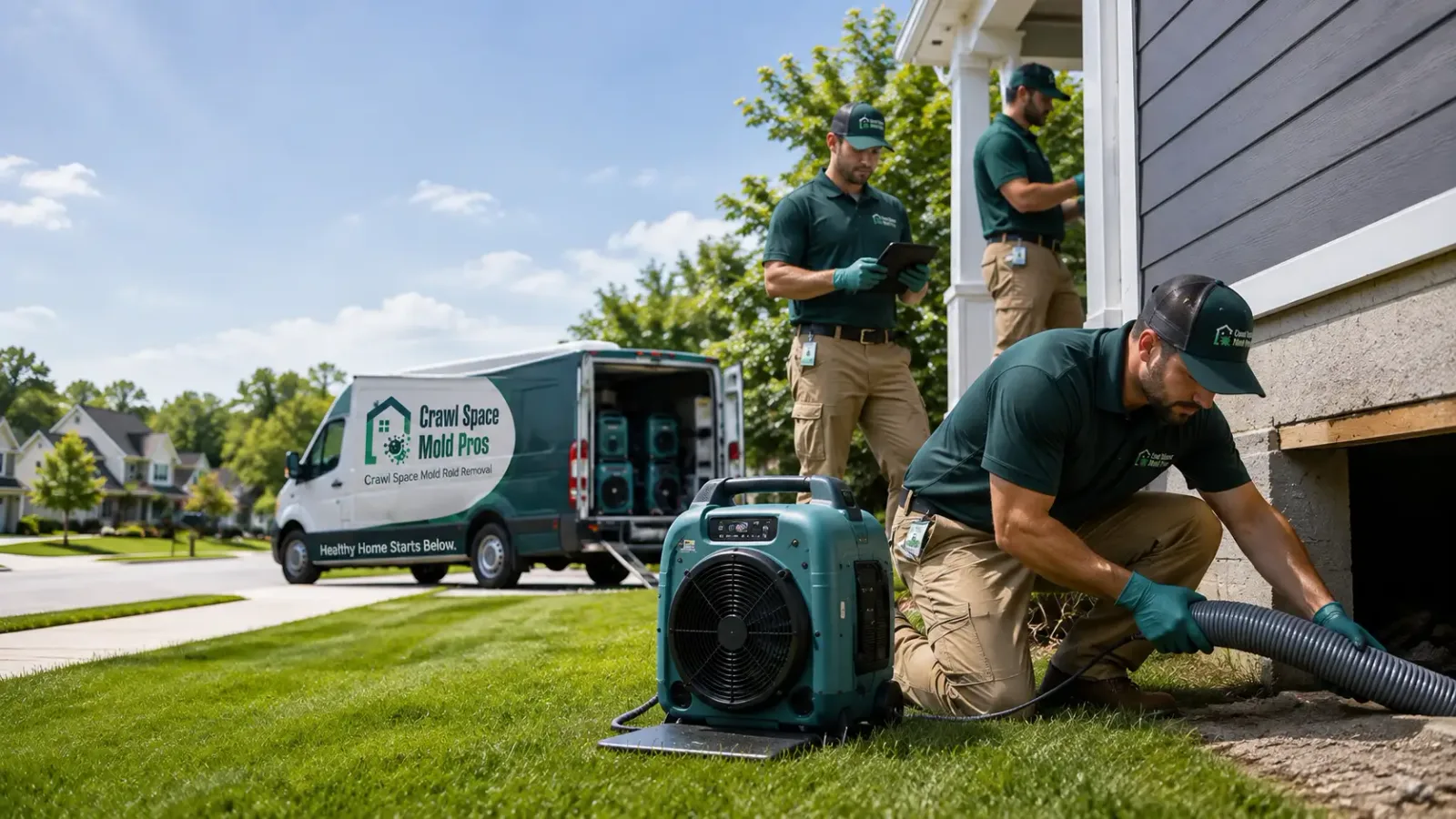 Crawl Space Mold Removal in Holgate, OH